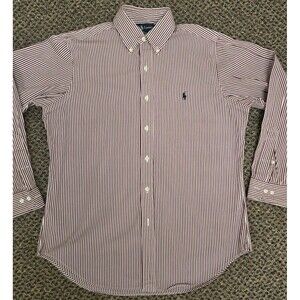 Ralph Lauren Classic Fit Striped Button Shirt Long Sleeve (Men's 15.5 / 33)